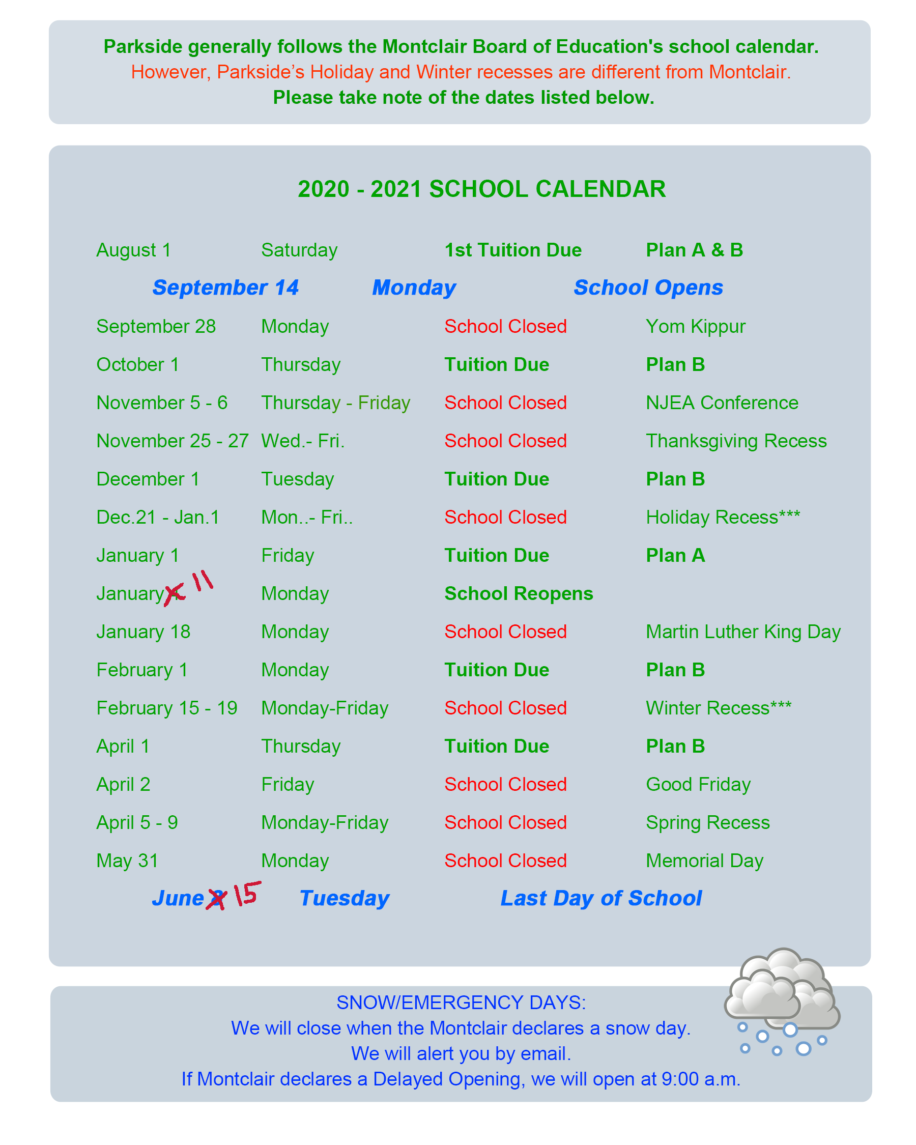 Montclair 2021 Calendar At Dennis England Blog